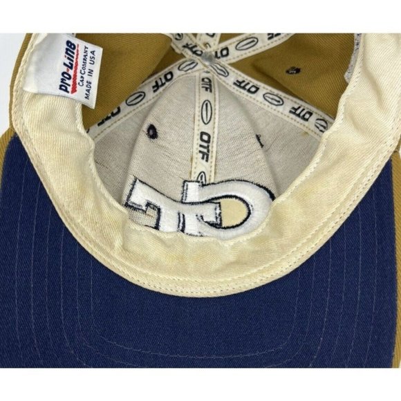 Vintage Georgia Tech Yellow Jackets Fitted Hat Sz L/XL Pro-Line OTF Made In USA - Picture 10 of 12